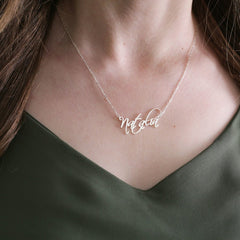 S925 Silver Fashion Personality Customizable Name Name Necklace