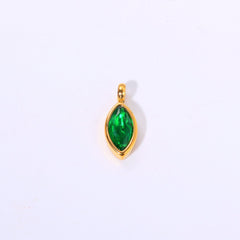 18K gold letters with birthstone design exquisite dazzling necklace