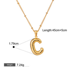 18K gold letters with birthstone design exquisite dazzling necklace