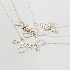 S925 Silver Fashion Personality Customizable Name Name Necklace