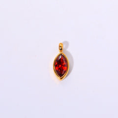 18K gold letters with birthstone design exquisite dazzling necklace