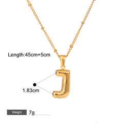 18K gold letters with birthstone design exquisite dazzling necklace