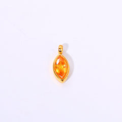 18K gold letters with birthstone design exquisite dazzling necklace