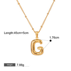 18K gold letters with birthstone design exquisite dazzling necklace
