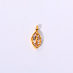 18K gold letters with birthstone design exquisite dazzling necklace