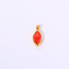 18K gold letters with birthstone design exquisite dazzling necklace