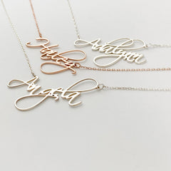 S925 Silver Fashion Personality Customizable Name Name Necklace