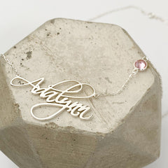 S925 Silver Fashion Personality Customizable Name Name Necklace